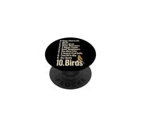 Bird Watching 10 Things I Want In Life Funny Birder Gift PopSockets Adhesive PopGrip