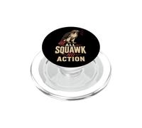 Bird Watching All Squawk No Action Hawk PopSockets PopGrip for MagSafe