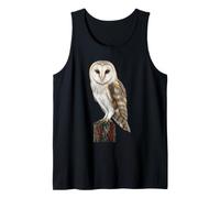 Bird Watching Barn Owl Portrait Gift Tank Top
