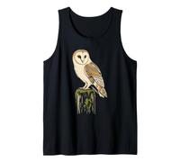 Bird Watching Barn Owl Portrait Gift Tank Top