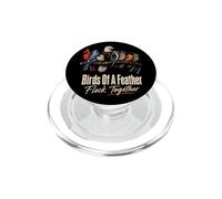 Bird Watching Birds Of A Feather Flock Together Gift PopSockets PopGrip for MagSafe