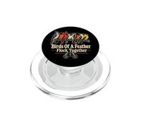 Bird Watching Birds Of A Feather Flock Together Gift PopSockets PopGrip for MagSafe