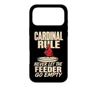 Bird Watching Cardinal Rule Never Let The Feeder Go Empty Case for iPhone 17 Pro Max
