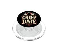 Bird Watching Cheep Date Funny Grosbeak Gift PopSockets PopGrip for MagSafe