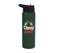 Bird Watching Cheep Date Funny Grosbeak Gift Stainless Steel Insulated Water Bottle