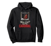 Bird Watching Christmas Nice List? Ask The Cardinal Pullover Hoodie