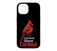Bird Watching Cold Hands Warm Cardinal Case for iPhone 14