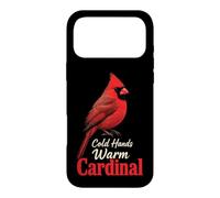 Bird Watching Cold Hands Warm Cardinal Case for iPhone 17 Pro Max