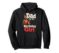Bird Watching Dad Of The Birthday Girl Pullover Hoodie