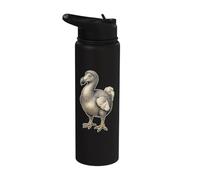 Bird Watching Dodo Funny Extinct Species Badge Stainless Steel Insulated Water Bottle