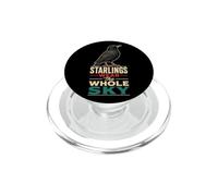 Bird Watching European Starling Whole Sky Design PopSockets PopGrip for MagSafe