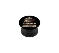 Bird Watching Feathered Ninjas Cooper's Hawk PopSockets Adhesive PopGrip