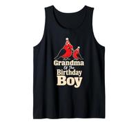 Bird Watching Grandma of The Birthday Boy Tank Top