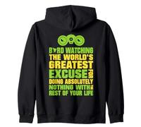 Bird Watching Greatest Excuse Funny Birder Quote Zip Hoodie