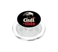 Bird Watching Gull-ible Funny Seagull Gift PopSockets PopGrip for MagSafe