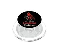 Bird Watching Have A Very Merry Cardinal Christmas PopSockets PopGrip for MagSafe