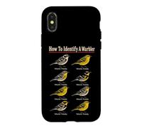 Bird Watching How To Identify A Warbler Field Guide Case for iPhone X/XS