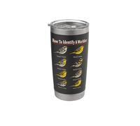 Bird Watching How to Identify A Warbler Field Guide Stainless Steel Insulated Tumbler