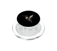 Bird Watching Hummingbird Halftone Flock Design PopSockets PopGrip for MagSafe