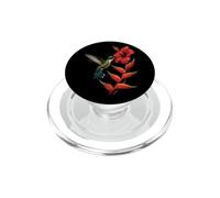 Bird Watching Hummingbird Hibiscus Tropical Flower Art PopSockets PopGrip for MagSafe