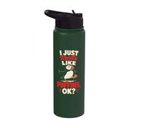 Bird Watching I Just Really Like Puffins, OK? Stainless Steel Insulated Water Bottle