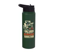 Bird Watching I Only Work to Support My Birding Addiction Stainless Steel Insulated Water Bottle
