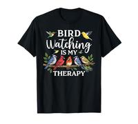 Bird Watching is My Therapy Bird Lover Birding Ornithologist T-Shirt