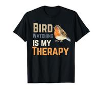 Bird Watching is My Therapy Funny Bird Lover Birdwatching T-Shirt