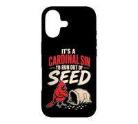Bird Watching It's A Cardinal Sin To Run Out Of Seed Case for iPhone 17