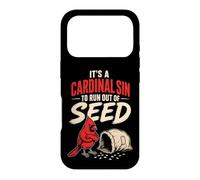 Bird Watching It's A Cardinal Sin To Run Out Of Seed Case for iPhone 17 Pro