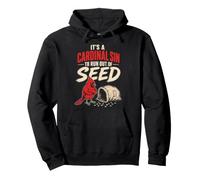 Bird Watching It's A Cardinal Sin To Run Out Of Seed Pullover Hoodie