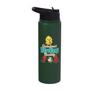 Bird Watching Kids Gift Grandma's Birding Buddy Stainless Steel Insulated Water Bottle