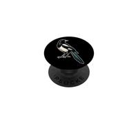 Bird Watching Magpie Portrait Vintage Art PopSockets Adhesive PopGrip