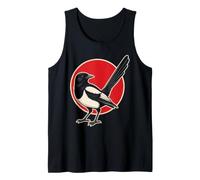 Bird Watching Magpie Portrait Vintage Art Tank Top