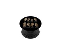 Bird Watching Owls Of North America Species Chart PopSockets Adhesive PopGrip