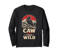 Bird Watching Raven Caw of The Wild Long Sleeve T-Shirt
