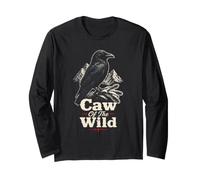 Bird Watching Raven Caw of The Wild Long Sleeve T-Shirt