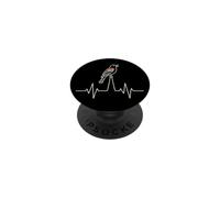 Bird Watching Red-Winged Blackbird Heartbeat Art PopSockets Adhesive PopGrip