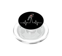 Bird Watching Red-Winged Blackbird Heartbeat Art PopSockets PopGrip for MagSafe
