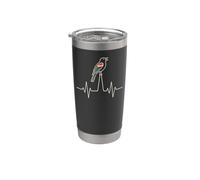 Bird Watching Red-Winged Blackbird Heartbeat Art Stainless Steel Insulated Tumbler