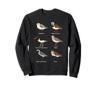 Bird Watching Shorebirds Species Field Guide Chart Sweatshirt