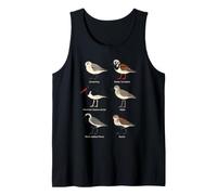 Bird Watching Shorebirds Species Field Guide Chart Tank Top