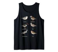Bird Watching Shorebirds Species Field Guide Chart Tank Top