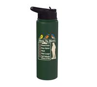 Bird Watching Stand Still Stay Quiet Wait Tell Nobody Stainless Steel Insulated Water Bottle