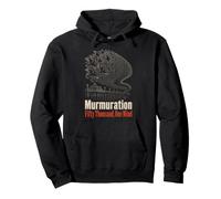 Bird Watching Starling Murmuration Fifty Thousand One Mind Pullover Hoodie