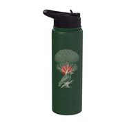 Bird Watching Starling Murmuration Silhouette Art Stainless Steel Insulated Water Bottle