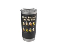 Bird Watching Stop Staring At My Tits Funny Gift Stainless Steel Insulated Tumbler