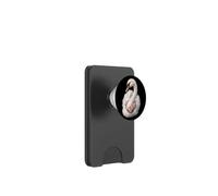 Bird Watching Swan Floral Wreath Portrait PopSockets PopWallet for MagSafe