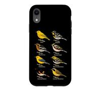 Bird Watching Warblers Species Field Guide Chart Case for iPhone XR