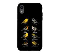 Bird Watching Warblers Species Field Guide Chart Case for iPhone XR